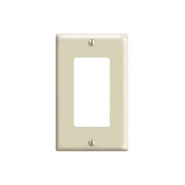 Main product image for Leviton 80401-I 1-Gang Decora Wallplate Ivory 261-112